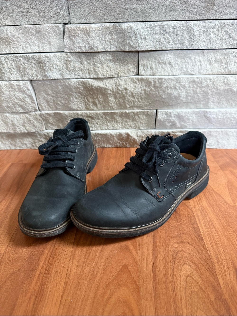 Ecco Turn Gore-Tex Oxford Shoes Men's Size US6/EU40 Black Shock Point
